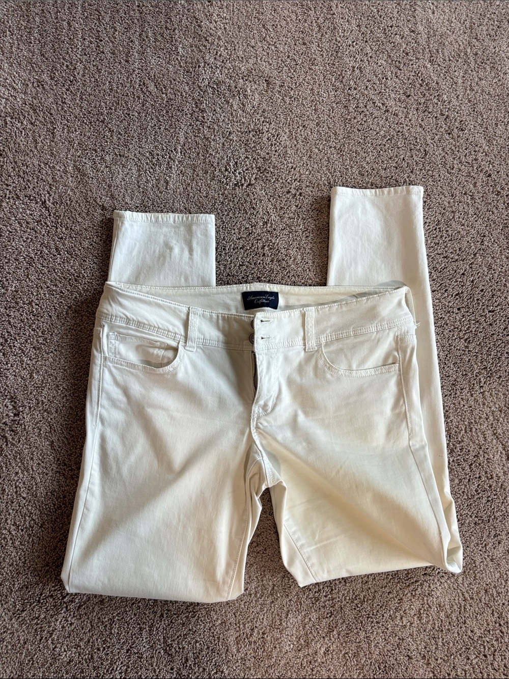 White Skinny Jeans - Classic Fit